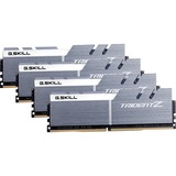 G.Skill DIMM 32 GB DDR4-4133 Quad-Kit, Arbeitsspeicher silber/weiß, F4-4133C19Q-32GTZSWF, Trident Z, XMP