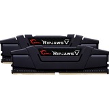 G.Skill DIMM 8GB DDR4-3200 Kit, Arbeitsspeicher schwarz, F4-3200C16D-8GVK, Ripjaws V, XMP, F4-3200C16D-8GVK, Ripjaws V