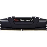 G.Skill DIMM 8 GB DDR4-3200 (2x 4 GB) Dual-Kit, Arbeitsspeicher schwarz, F4-3200C16D-8GVKB, Ripjaws V, INTEL XMP