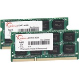 G.Skill SO-DIMM 8 GB DDR3-1066 Kit, Arbeitsspeicher F3-8500CL7D-8GBSQ, Lite Retail