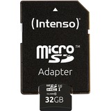 Intenso 32 GB microSDHC, Speicherkarte UHS-I U1, Class 10