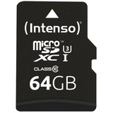 Intenso 64 GB microSDXC, Speicherkarte UHS-I U1, Class 10