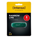 Intenso Rainbow Line 8 GB, USB-Stick grün