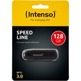 Intenso Speed Line 128 GB, USB-Stick schwarz, USB-A 3.2 Gen 1