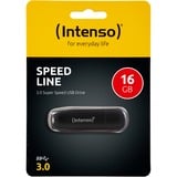 Intenso Speed Line 16 GB, USB-Stick schwarz, USB-A 3.2 Gen 1
