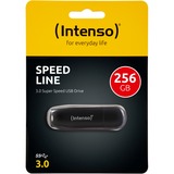 Intenso Speed Line 256 GB, USB-Stick schwarz, USB-A 3.2 Gen 1