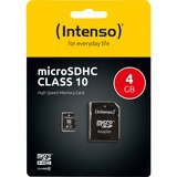 Intenso microSDHC 4 GB, Speicherkarte Class 10