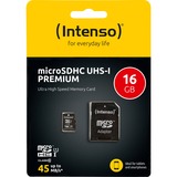 Intenso microSDHC UHS-I 16 GB, Speicherkarte UHS-I U1, Class 10