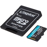 Kingston Canvas Go! Plus 256 GB microSDXC, Speicherkarte schwarz, UHS-I U3, Class 10, V30, A2