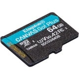 Kingston Canvas Go! Plus 64 GB microSDXC, Speicherkarte schwarz, UHS-I U3, Class 10, V30, A2