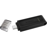 Kingston DataTraveler 70 64 GB, USB-Stick schwarz, USB-C 3.2 (5 Gbit/s)