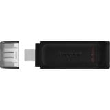 Kingston DataTraveler 70 64 GB, USB-Stick schwarz, USB-C 3.2 (5 Gbit/s)