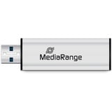 MediaRange 128 GB, USB-Stick silber/schwarz, USB-A 3.2 Gen 1