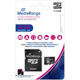 MediaRange 32 GB microSDHC, Speicherkarte schwarz, Class 10
