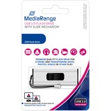 MediaRange 64 GB, USB-Stick silber/schwarz, USB-A 3.2 Gen 1