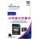 MediaRange 64 GB microSDXC, Speicherkarte schwarz, Class 10