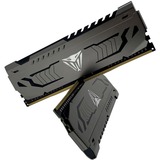 Patriot DIMM 64 GB DDR4-3600 (2x 32 GB) Dual-Kit, Arbeitsspeicher grau, PVS464G360C8K, Viper Steel, INTEL XMP
