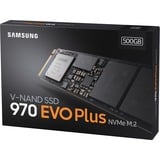 SAMSUNG 970 EVO Plus 500 GB, SSD schwarz, PCIe 3.0 x4, NVMe 1.3, M.2 2280, intern