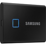 SAMSUNG Portable SSD T7 Touch 2TB, Externe SSD schwarz, USB-C 3.2 Gen 2 (10 Gbit/s), extern