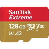 SanDisk Extreme 128 GB microSDXC, Speicherkarte UHS-I U3, Class 10, V30, A2