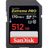 SanDisk Extreme PRO 512 GB SDXC, Speicherkarte UHS-I U3, Class 10, V30