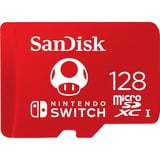 SanDisk Nintendo Switch 128 GB microSDXC, Speicherkarte rot, UHS-I U3, V30