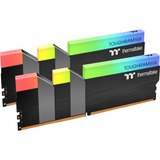 Thermaltake DIMM 16 GB DDR4-3600 Kit, Arbeitsspeicher schwarz, R009D408GX2-3600C18B, TOUGHRAM RGB, XMP