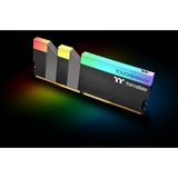 Thermaltake DIMM 16 GB DDR4-3600 Kit, Arbeitsspeicher schwarz, R009D408GX2-3600C18B, TOUGHRAM RGB, XMP