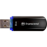 Transcend JetFlash 600 8 GB, USB-Stick schwarz (glänzend), Dual-Channel