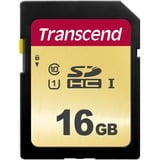 Transcend SD 500S 16GB, Speicherkarte schwarz, UHS-I U1, Class 10