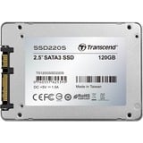 Transcend SSD220S 120 GB aluminium, SATA 6 Gb/s, 2,5"