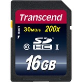 Transcend Secure Digital SDHC Card 16 GB, Speicherkarte UHS-I U1, Class 10