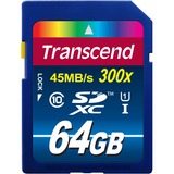 Transcend Secure Digital SDHC UHS-I 64 GB, Speicherkarte blau, UHS-I U1, Class 10