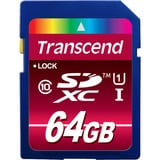 Transcend Secure Digital SDXC UHS-I 64 GB, Speicherkarte blau, UHS-I U1, Class 10