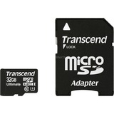 Transcend microSDHC Card 32 GB Ultra, Speicherkarte schwarz, USH-I U1, Class 10