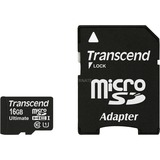 Transcend microSDHC Card UHS-I Ultra 16 GB, Speicherkarte schwarz, UHS-I U1, Class 10