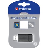Verbatim Pin Stripe 16 GB, USB-Stick schwarz