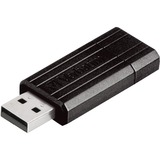 Verbatim Pin Stripe 64 GB, USB-Stick schwarz