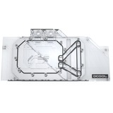 Alphacool Eisblock Aurora Acryl GPX-A AMD Radeon 5700 XT ASUS ROG Strix , Wasserkühlung transparent