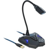DeLOCK Desktop USB Gaming Mikrofon schwarz/blau