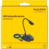 DeLOCK Desktop USB Gaming Mikrofon schwarz/blau
