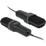 DeLOCK USB Kondensator Mikrofon Set schwarz