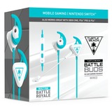 Turtle Beach Battle Buds, Gaming-Headset weiß/türkis, Klinke, MIkorofon
