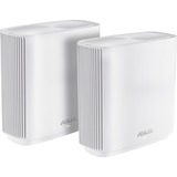 ASUS ZenWiFi AC (CT8) 2er Set, Router weiß, Set aus zwei Geräten