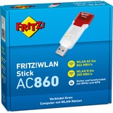 AVM FRITZ!WLAN Stick AC 860, WLAN-Adapter weiß/rot