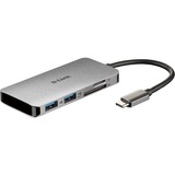 D-Link DUB-M610, USB-Hub silber