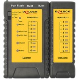 DeLOCK Kabeltester RJ45/RJ12+Portfinder schwarz