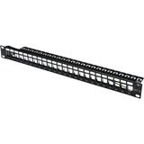 Digitus DN-91411, Patchpanel schwarz, Rackmount (1 HE), 24-Port