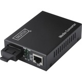 Digitus Fast Ethernet Medienkonverter RJ-45 auf SC-Duplex schwarz
