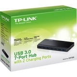 TP-Link 7-Port-USB-3.0-Hub mit 2 Ladeports (UH720), USB-Hub schwarz, inkl. Netzadapter